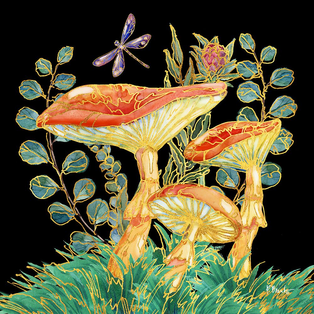 Far Out Mushrooms IV art print by Paul Brent for $57.95 CAD