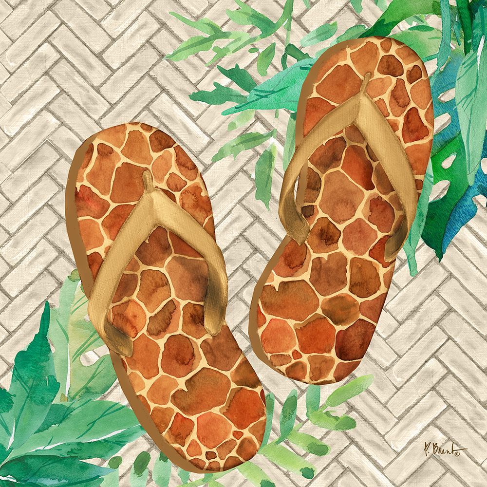 Jungle Flip Flops II art print by Paul Brent for $57.95 CAD