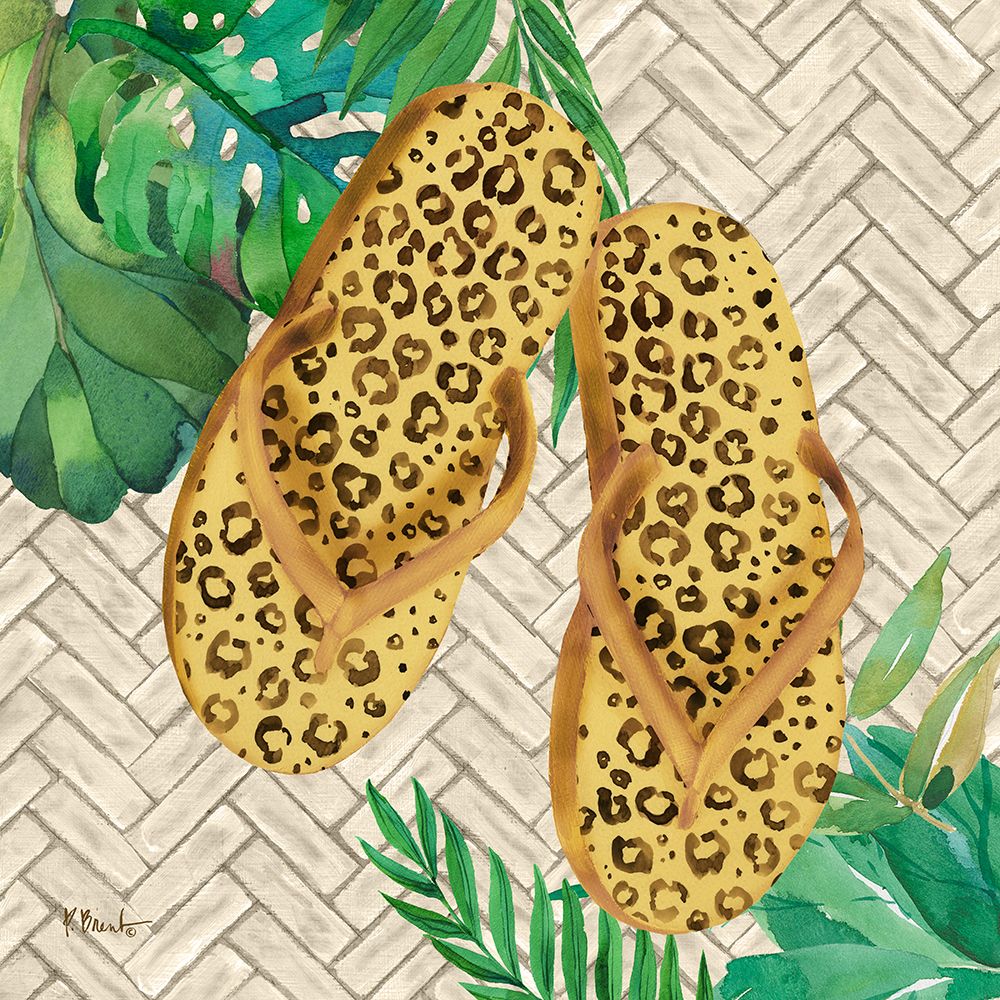 Jungle Flip Flops IV art print by Paul Brent for $57.95 CAD