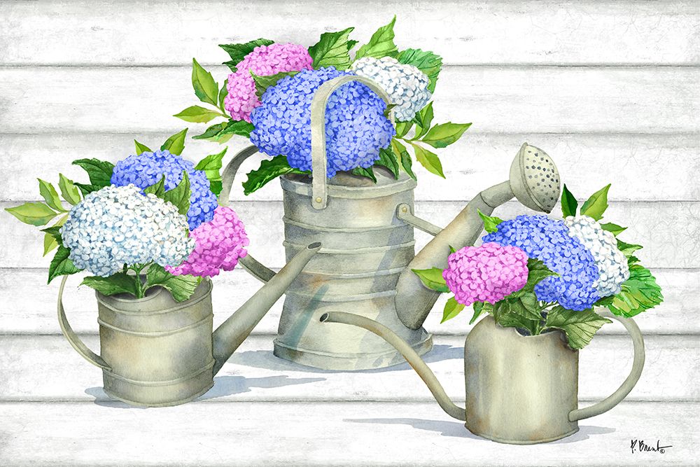 Tin Florals Horizontal III art print by Paul Brent for $57.95 CAD