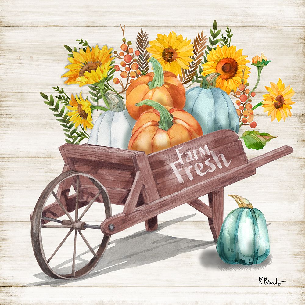 Harvest Wagon II - Wood art print by Paul Brent for $57.95 CAD