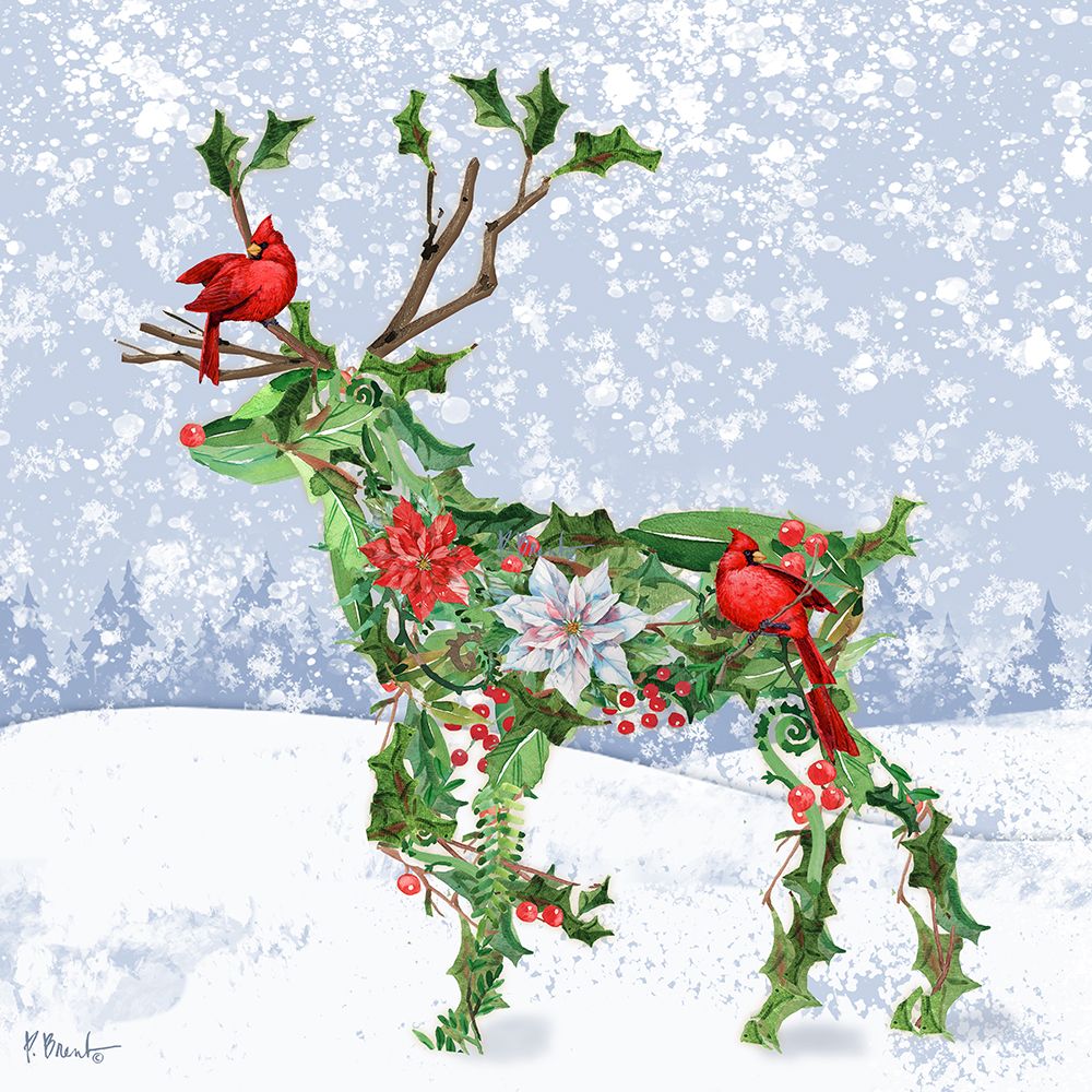 Winter Leaf Collage II art print by Paul Brent for $57.95 CAD