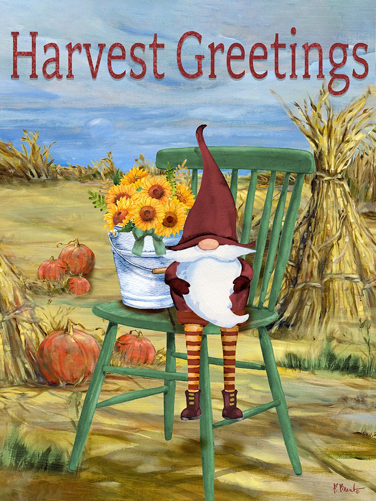 Harvest Gnome Vertical II art print by Paul Brent for $57.95 CAD