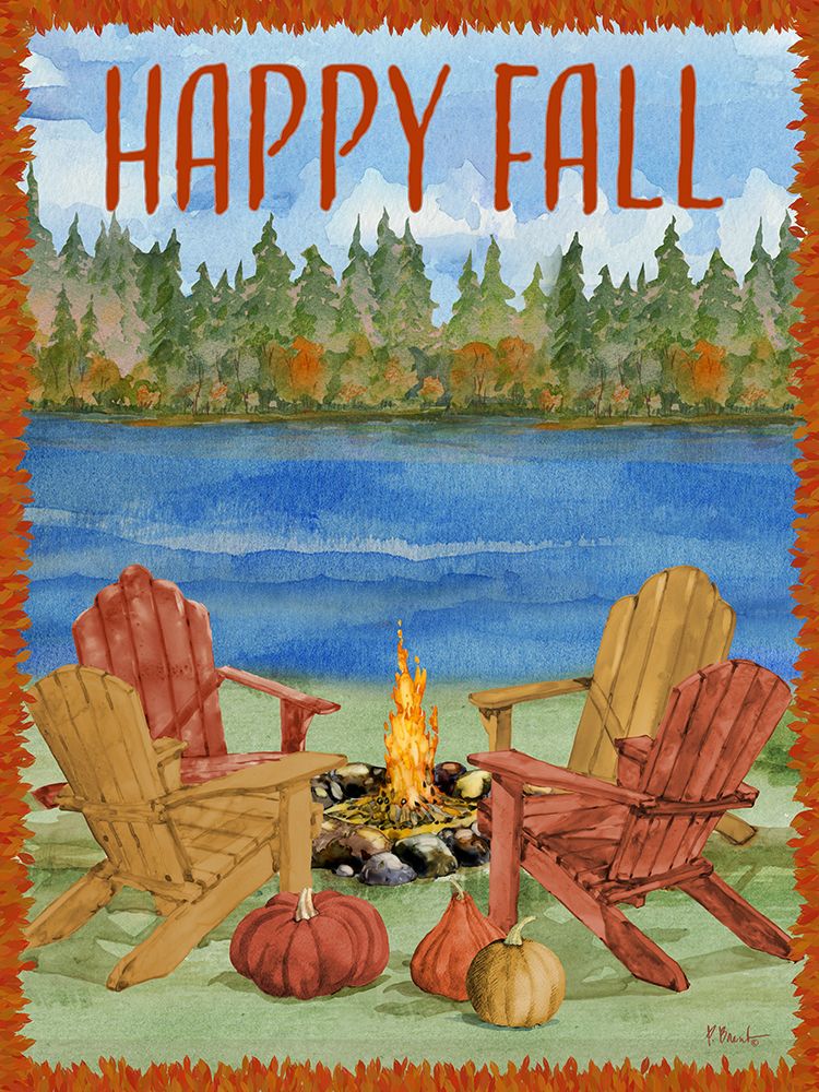 Autumn Campfire Vertical II art print by Paul Brent for $57.95 CAD