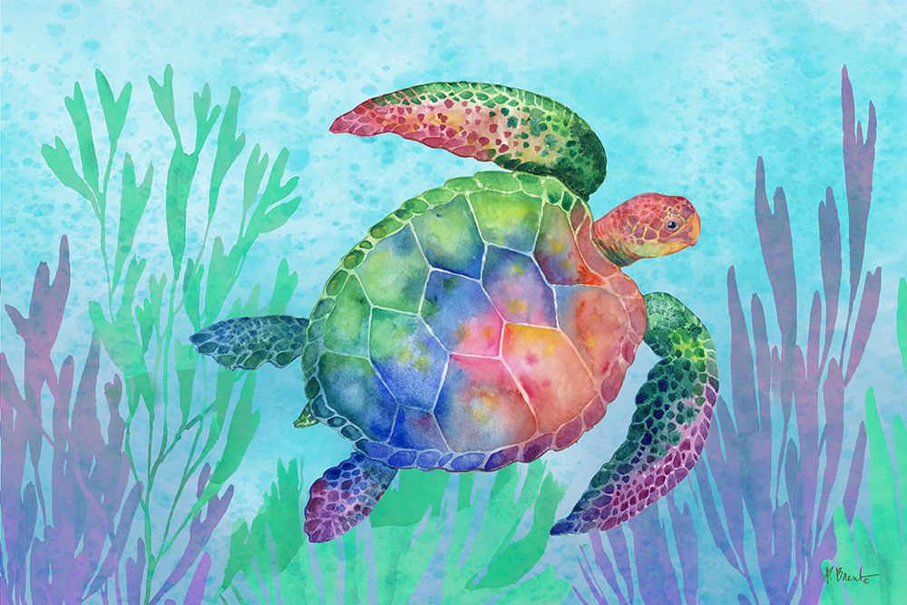 Tortola Turtle Horizontal art print by Paul Brent for $57.95 CAD
