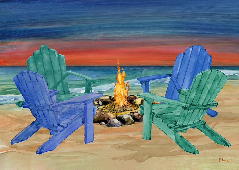 Adirondack Beach Sunset Horizontal art print by Paul Brent for $57.95 CAD