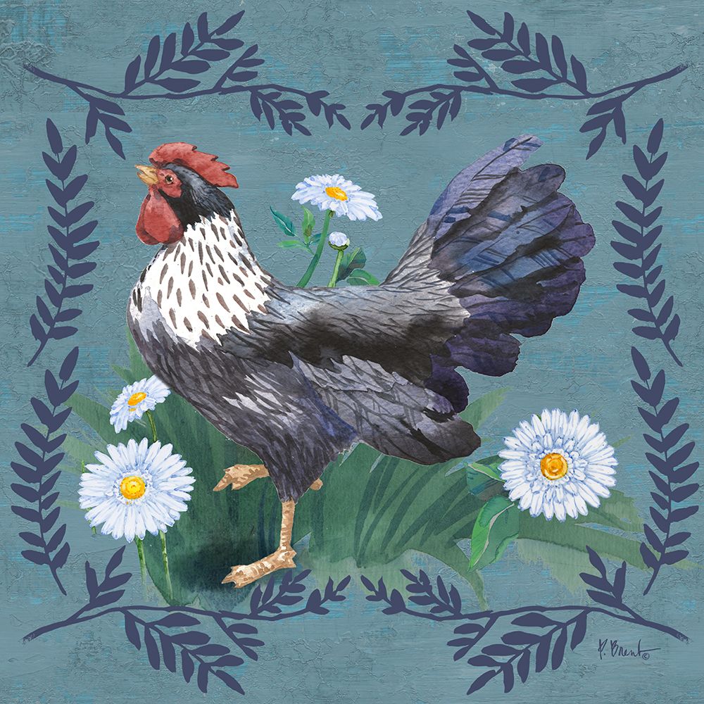 Ferns and Roosters IV art print by Paul Brent for $57.95 CAD