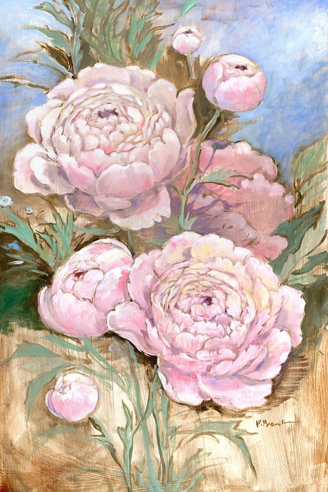 Impressions of Peonies III art print by Paul Brent for $57.95 CAD