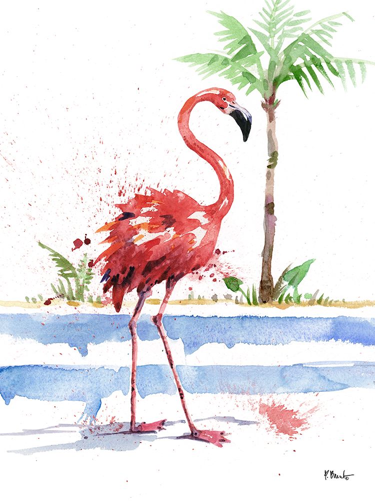Santo Domingo Flamingo I art print by Paul Brent for $57.95 CAD