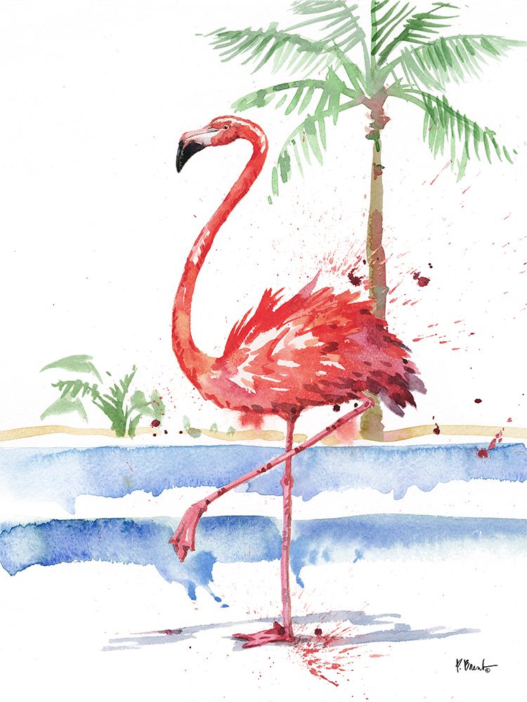 Santo Domingo Flamingo II art print by Paul Brent for $57.95 CAD