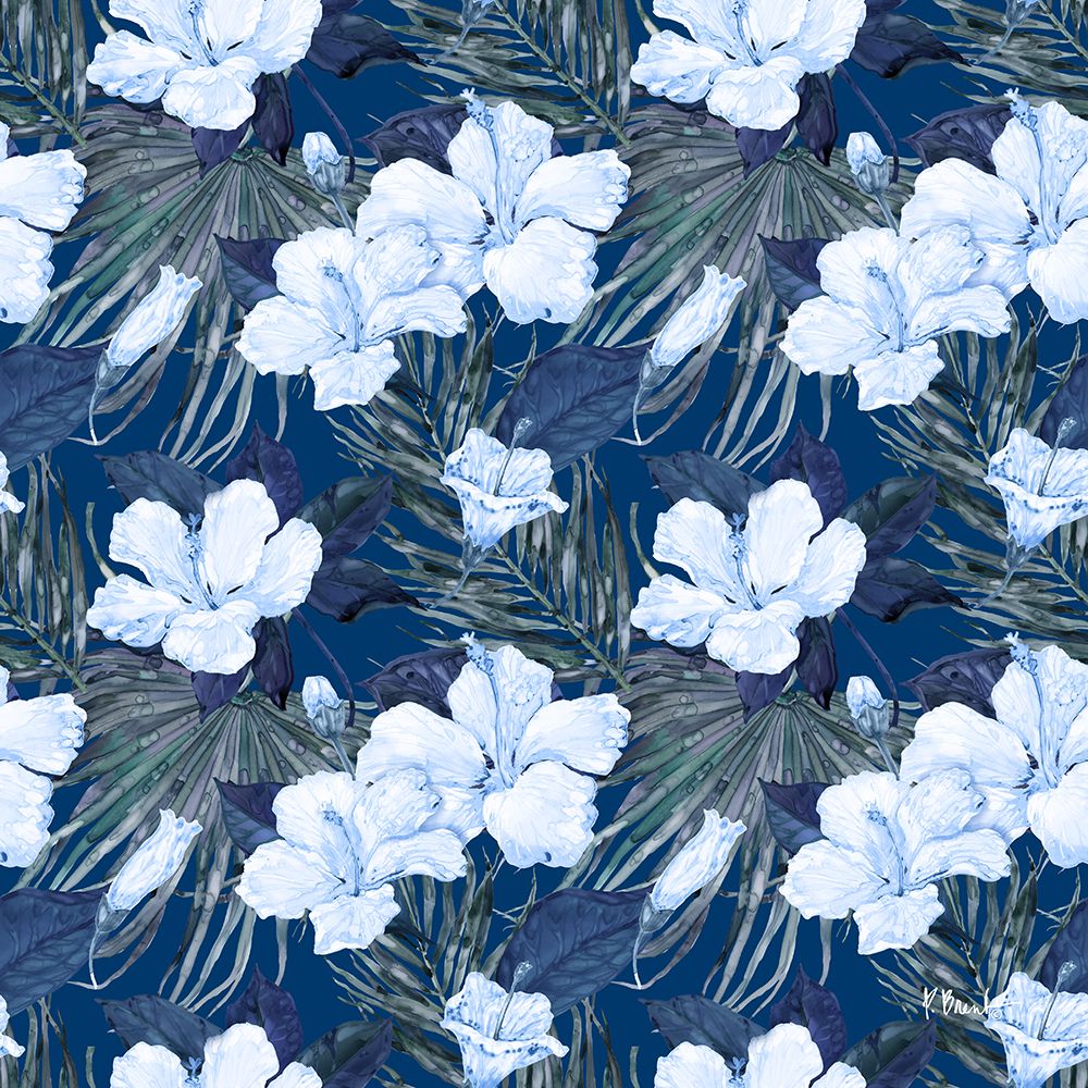 Hibiscus Bunch Repeat art print by Paul Brent for $57.95 CAD