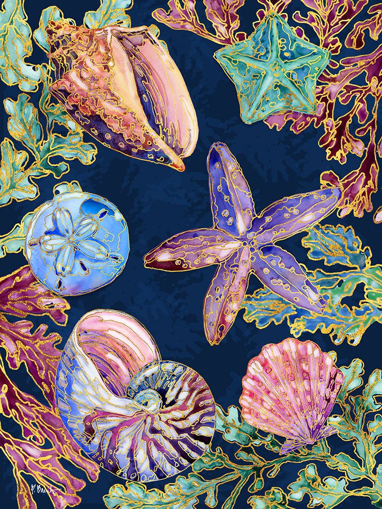 Spectrum Shells Vertical art print by Paul Brent for $57.95 CAD