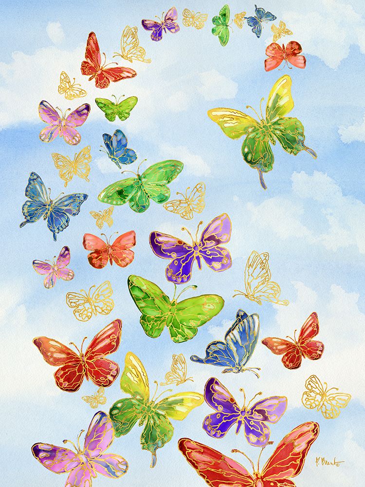 Butterfly Oasis Vertical - Clouds art print by Paul Brent for $57.95 CAD