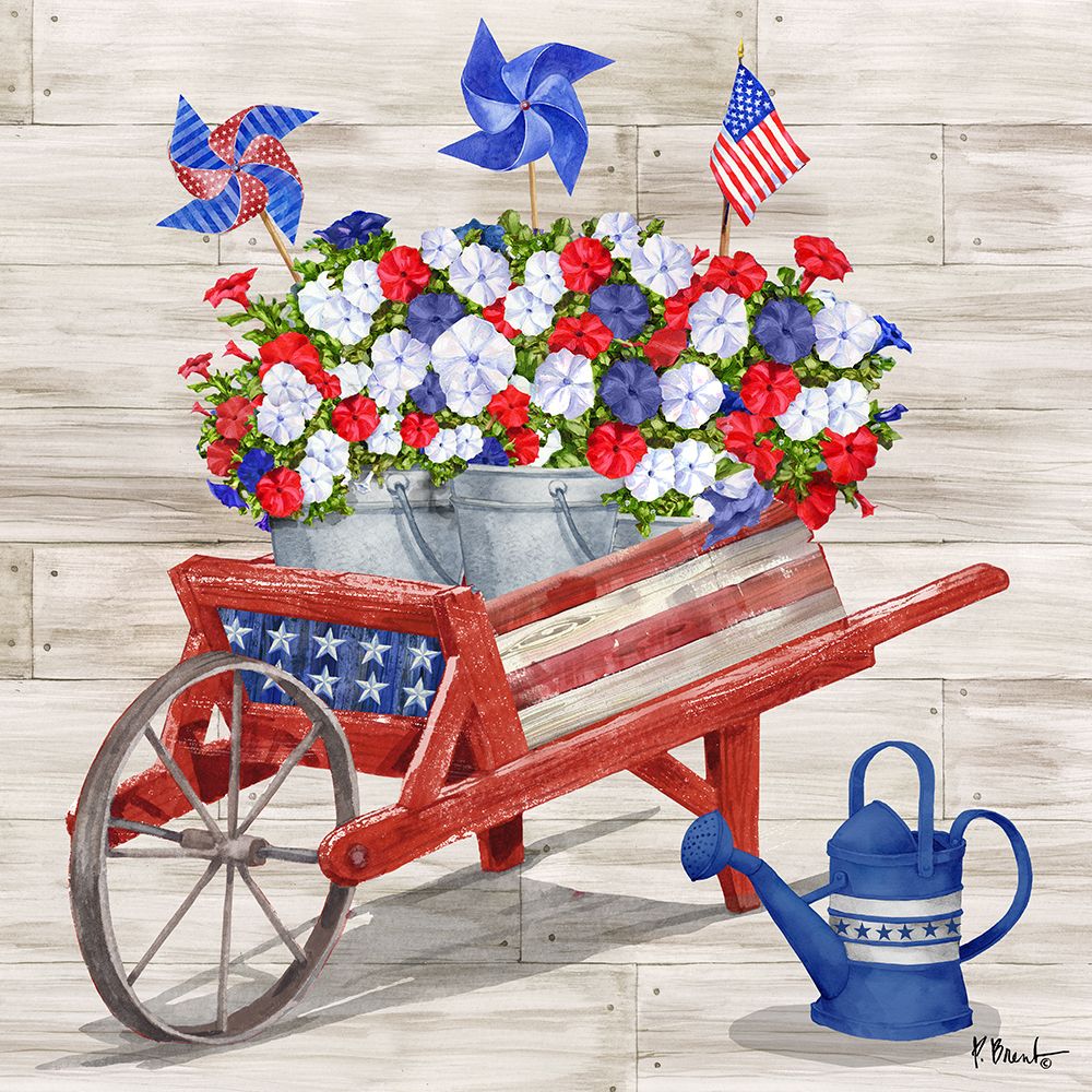 Patriotic Cart II art print by Paul Brent for $57.95 CAD