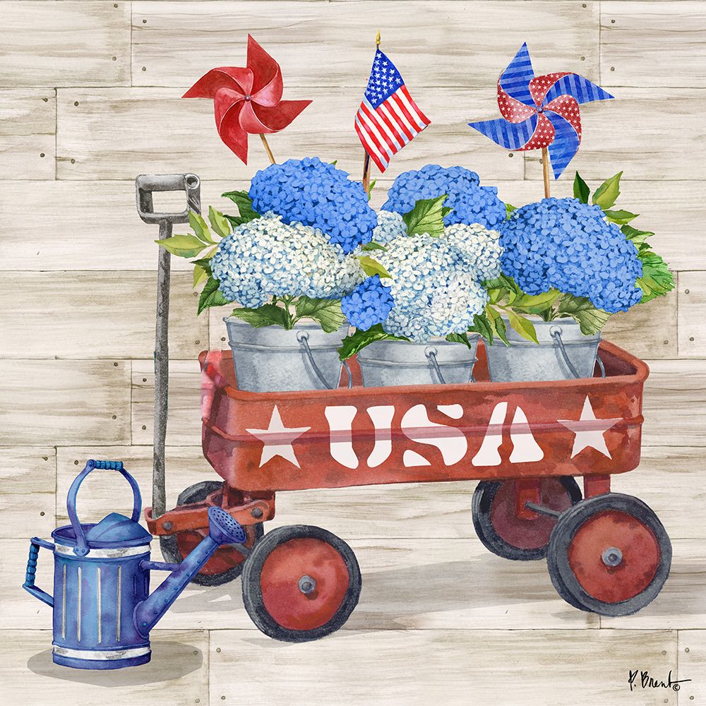 Patriotic Cart IV art print by Paul Brent for $57.95 CAD