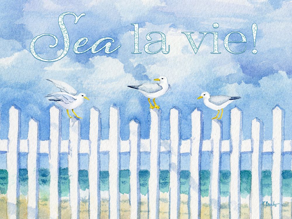 Seagull Perch Horizontal art print by Paul Brent for $57.95 CAD