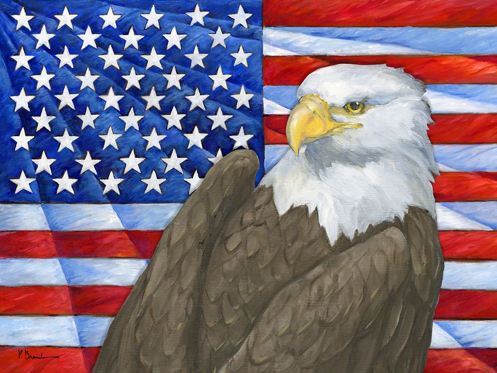 Eagles View Flag Horizontal art print by Paul Brent for $57.95 CAD