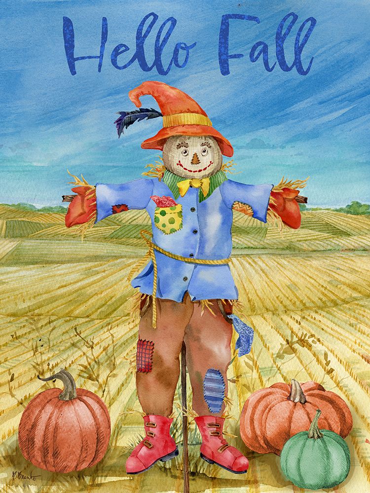 Scarecrow Field Vertical I art print by Paul Brent for $57.95 CAD