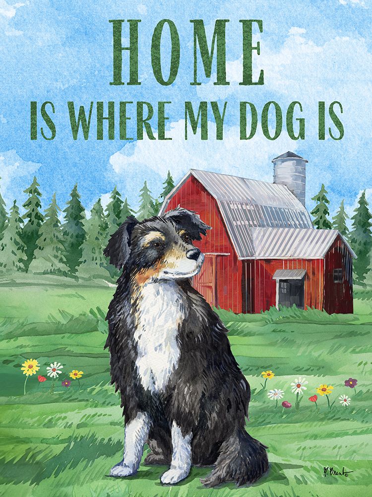 Dog Farm Vertical I art print by Paul Brent for $57.95 CAD