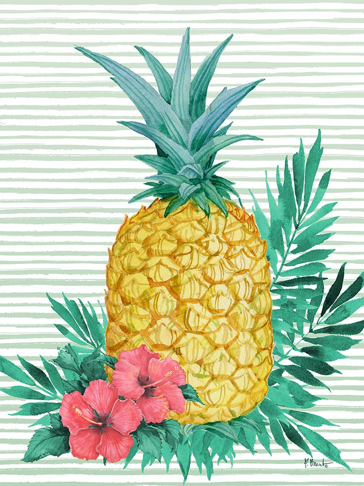 Bora Bora Pineapple Vertical art print by Paul Brent for $57.95 CAD