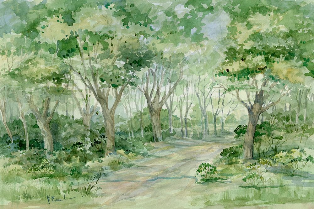 Verdant Forest Pathway art print by Paul Brent for $57.95 CAD