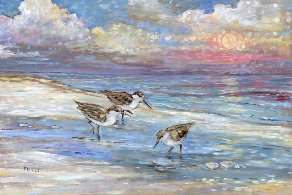 Impressions of Sandpipers II art print by Paul Brent for $57.95 CAD