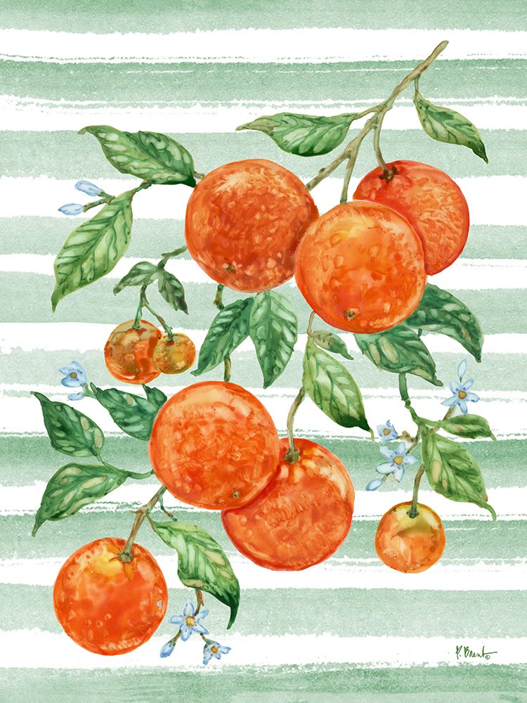 Juicy Orange Vine Vertical art print by Paul Brent for $57.95 CAD