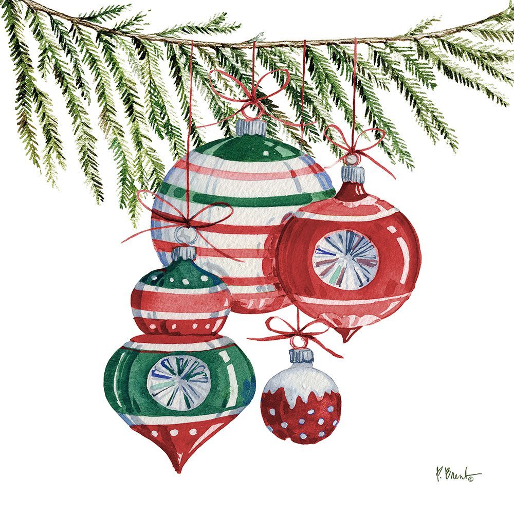 Nordic Branch Ornaments art print by Paul Brent for $57.95 CAD