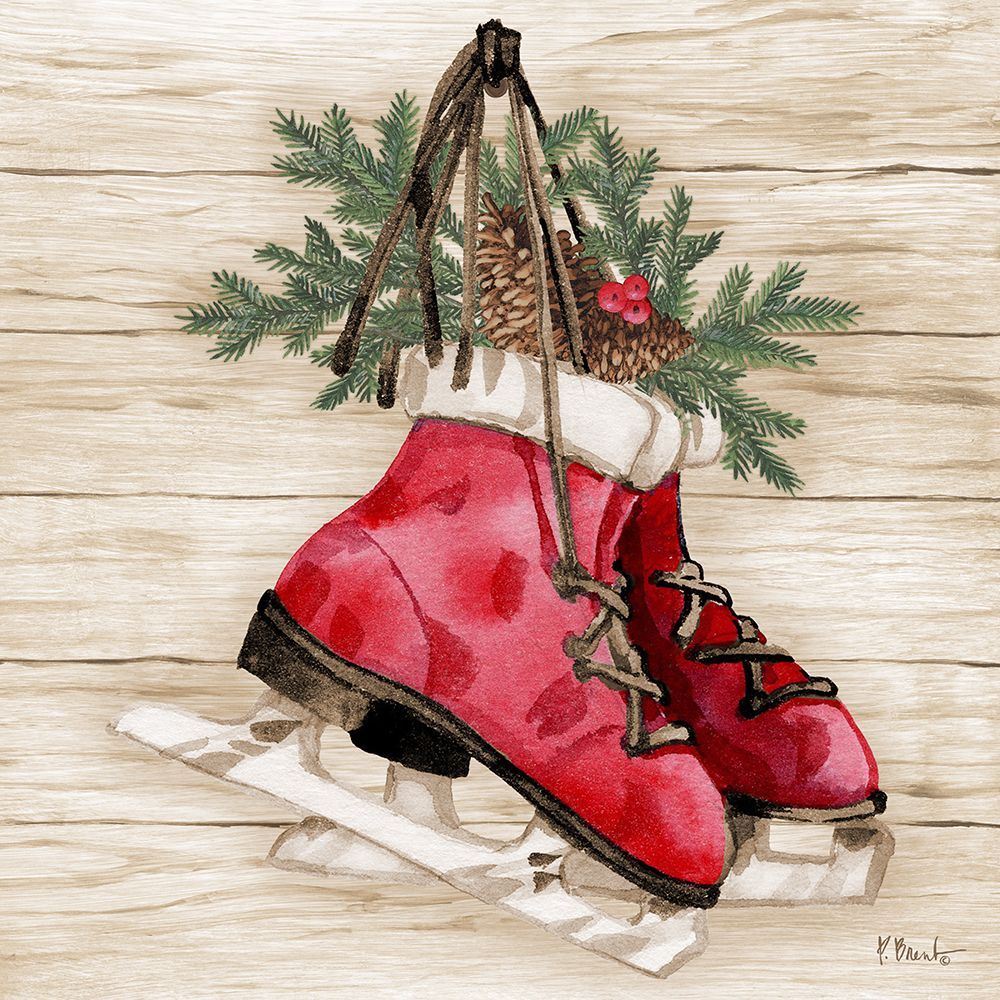Crimson Skates and Greenery art print by Paul Brent for $57.95 CAD