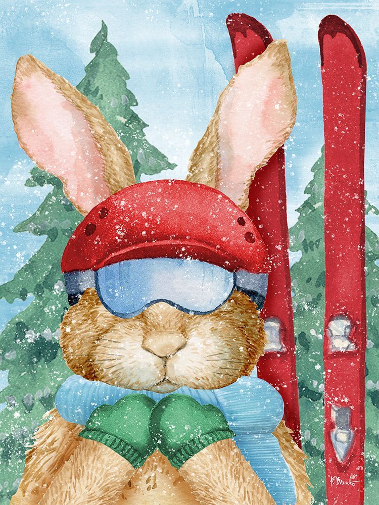 Ski Bunny Vertical art print by Paul Brent for $57.95 CAD