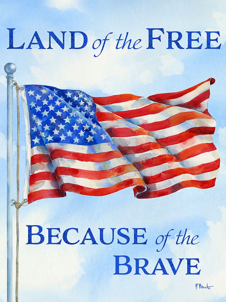 Land of the Free Flag - Sky art print by Paul Brent for $57.95 CAD
