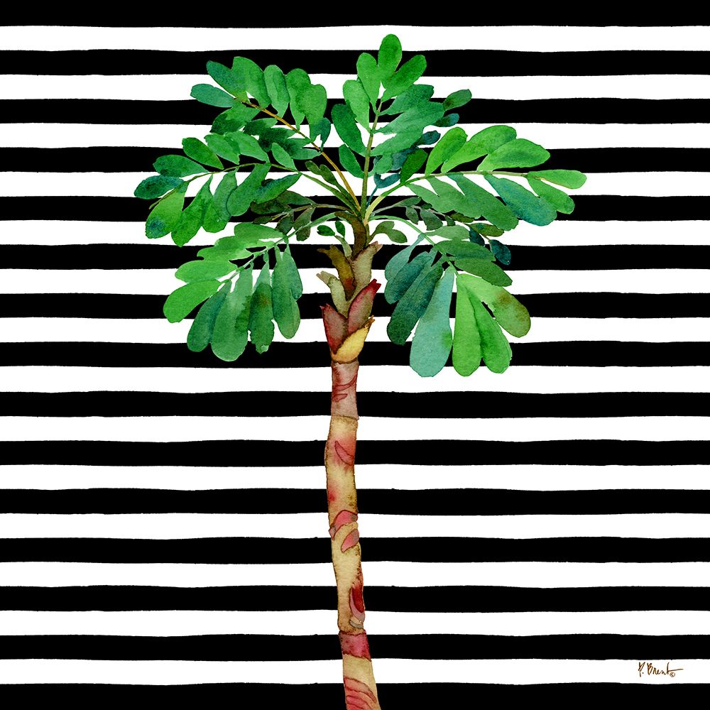 Bora Bora Palm Tree I - Stripes art print by Paul Brent for $57.95 CAD