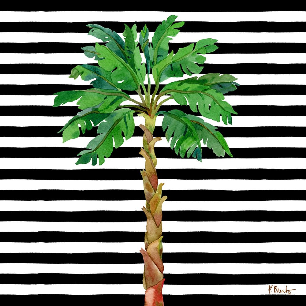 Bora Bora Palm Tree II - Stripes art print by Paul Brent for $57.95 CAD
