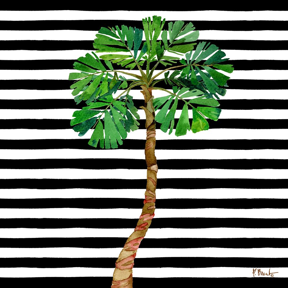 Bora Bora Palm Tree III - Stripes art print by Paul Brent for $57.95 CAD