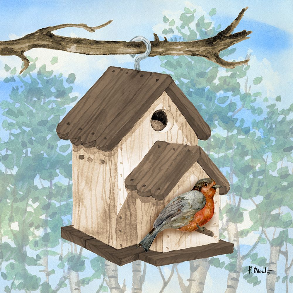 Hanging Bird House I art print by Paul Brent for $57.95 CAD