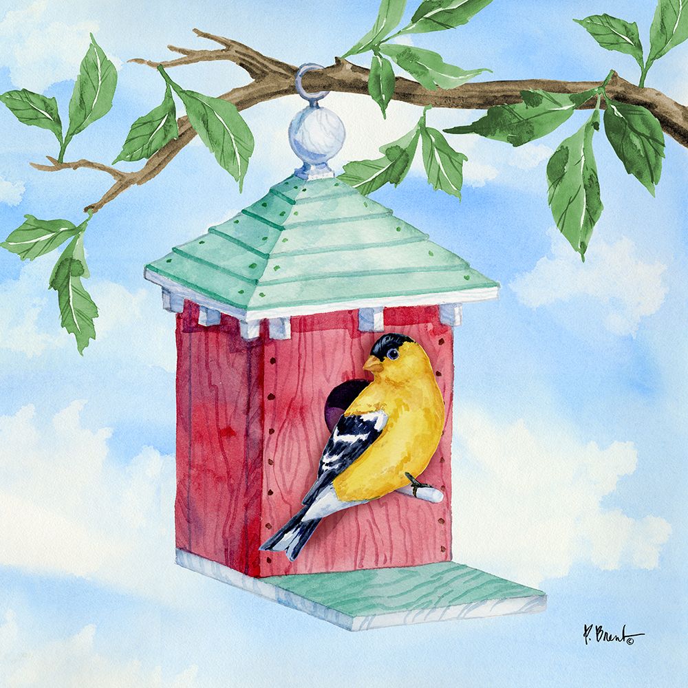 Hanging Bird House II ΓÇô Colorful art print by Paul Brent for $57.95 CAD