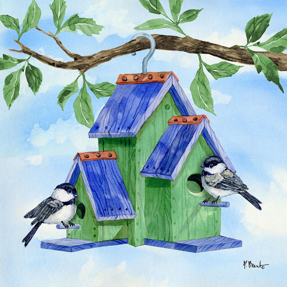Hanging Bird House IV ΓÇô Colorful art print by Paul Brent for $57.95 CAD