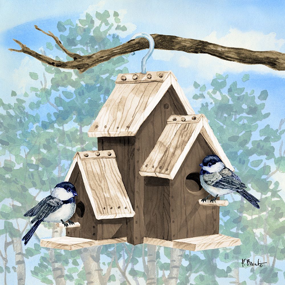 Hanging Bird House IV art print by Paul Brent for $57.95 CAD