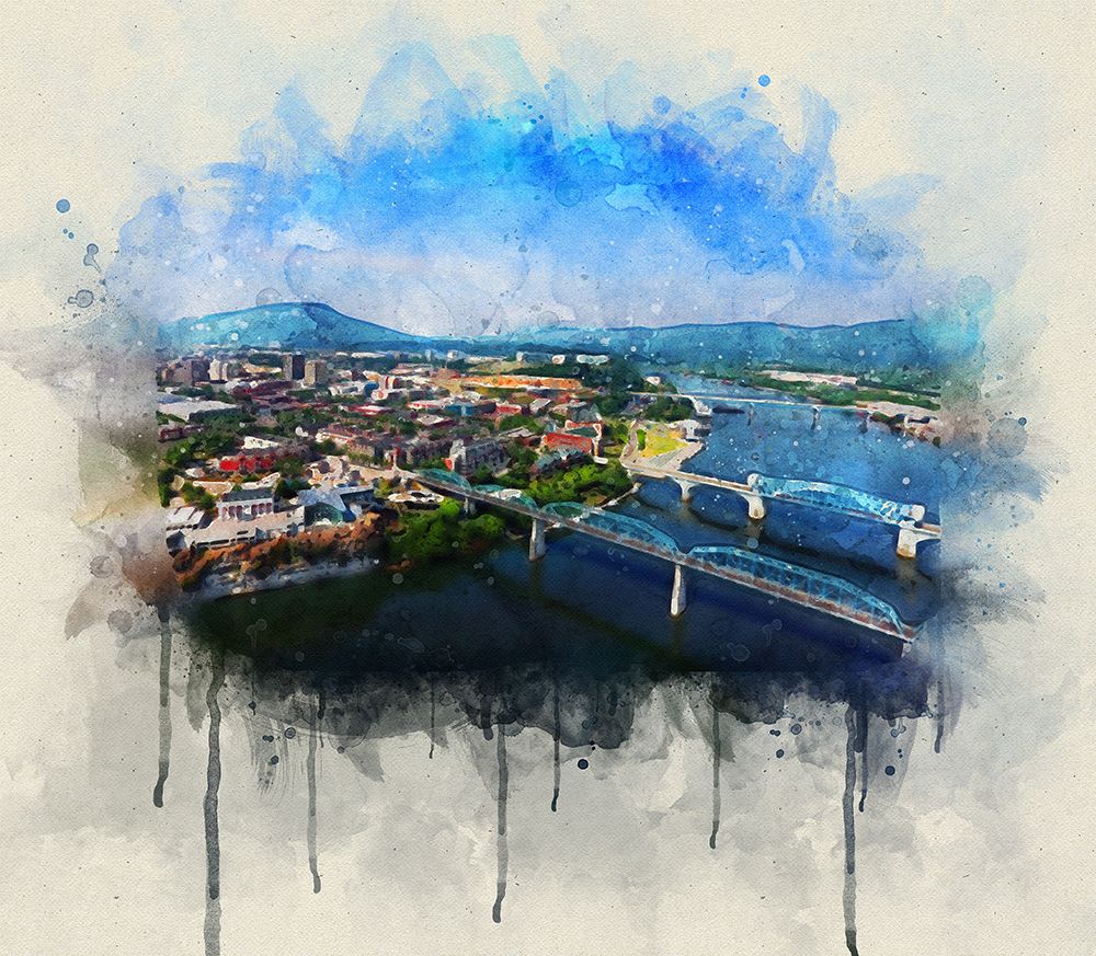 Aerial 7 Watercolor art print by Rachel Lee for $57.95 CAD