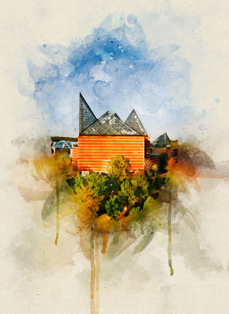 Aquarium From Above Watercolor art print by Rachel Lee for $57.95 CAD