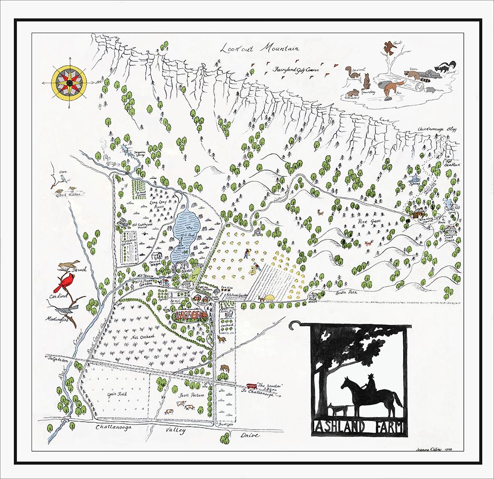 Ashland Farms Map Drawing art print by Rachel Lee for $57.95 CAD