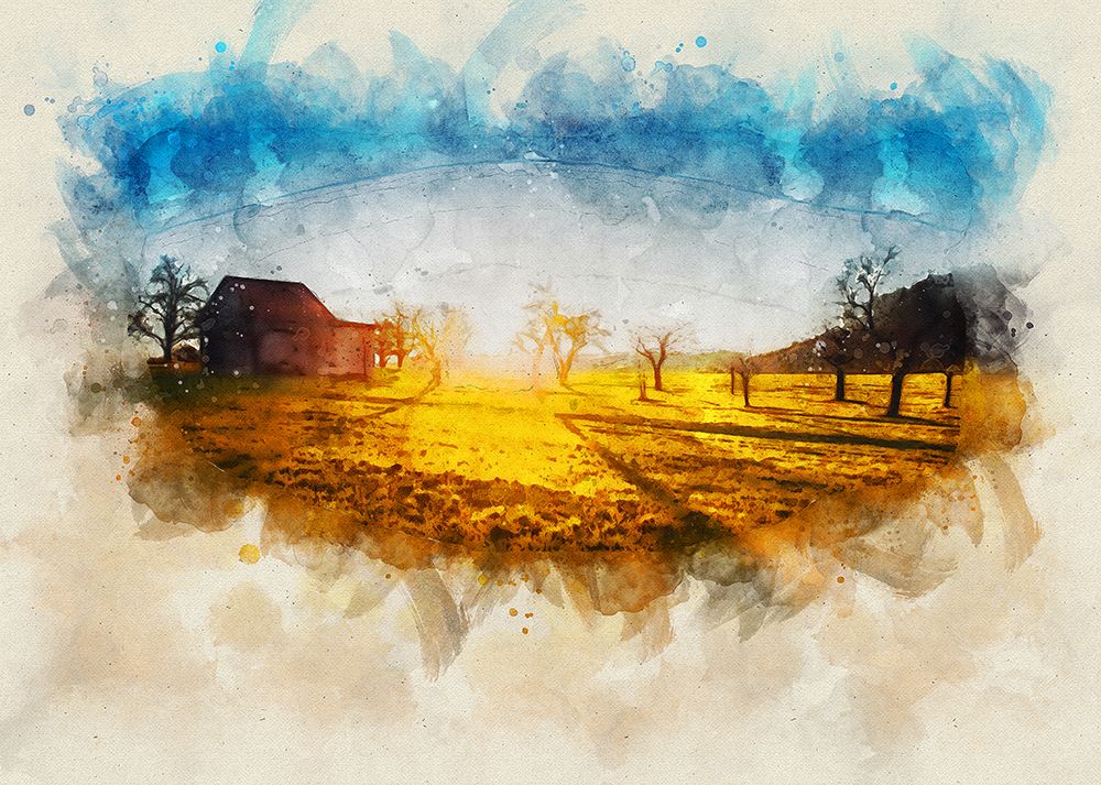 Barn 5 Watercolor art print by Rachel Lee for $57.95 CAD