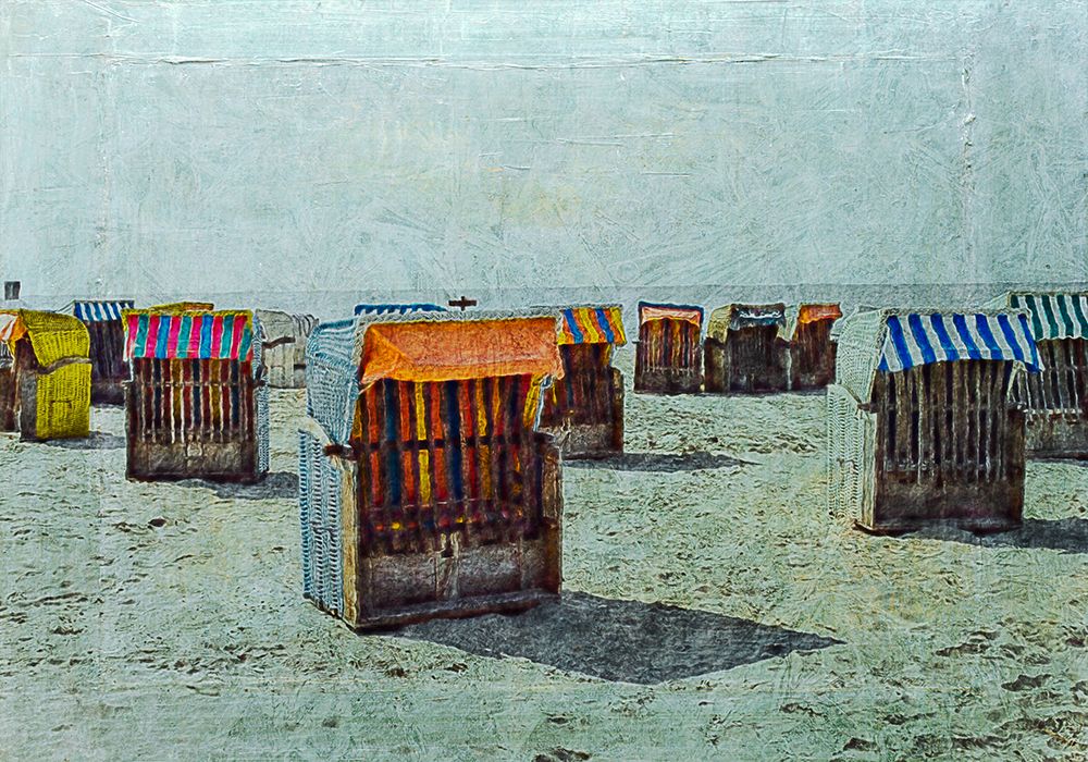 Beach 6 Painted art print by Rachel Lee for $57.95 CAD