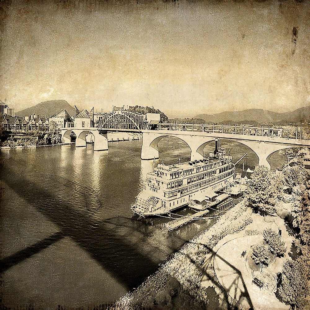 Bridge To Lookout Textured art print by Rachel Lee for $57.95 CAD