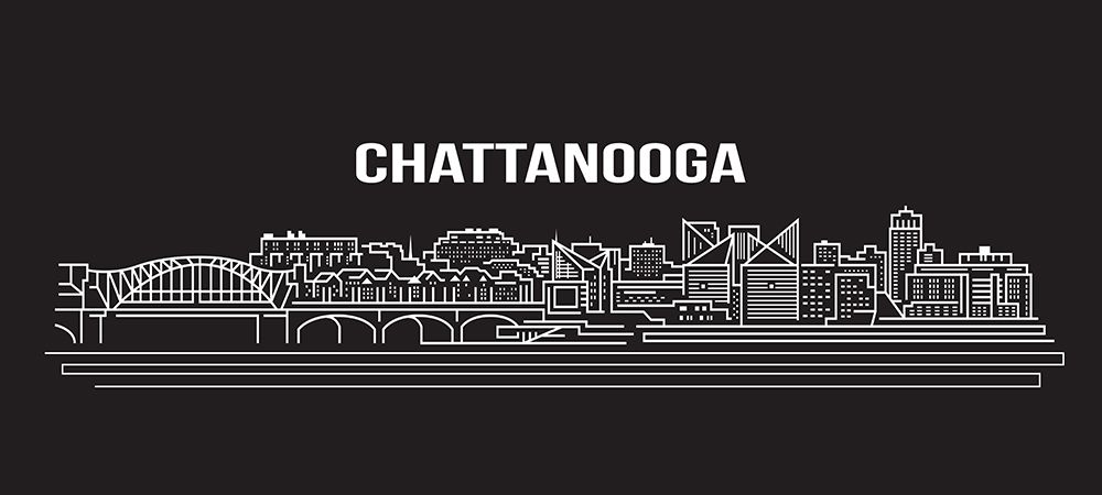 Chattanooga Abstract Drawing art print by Rachel Lee for $57.95 CAD