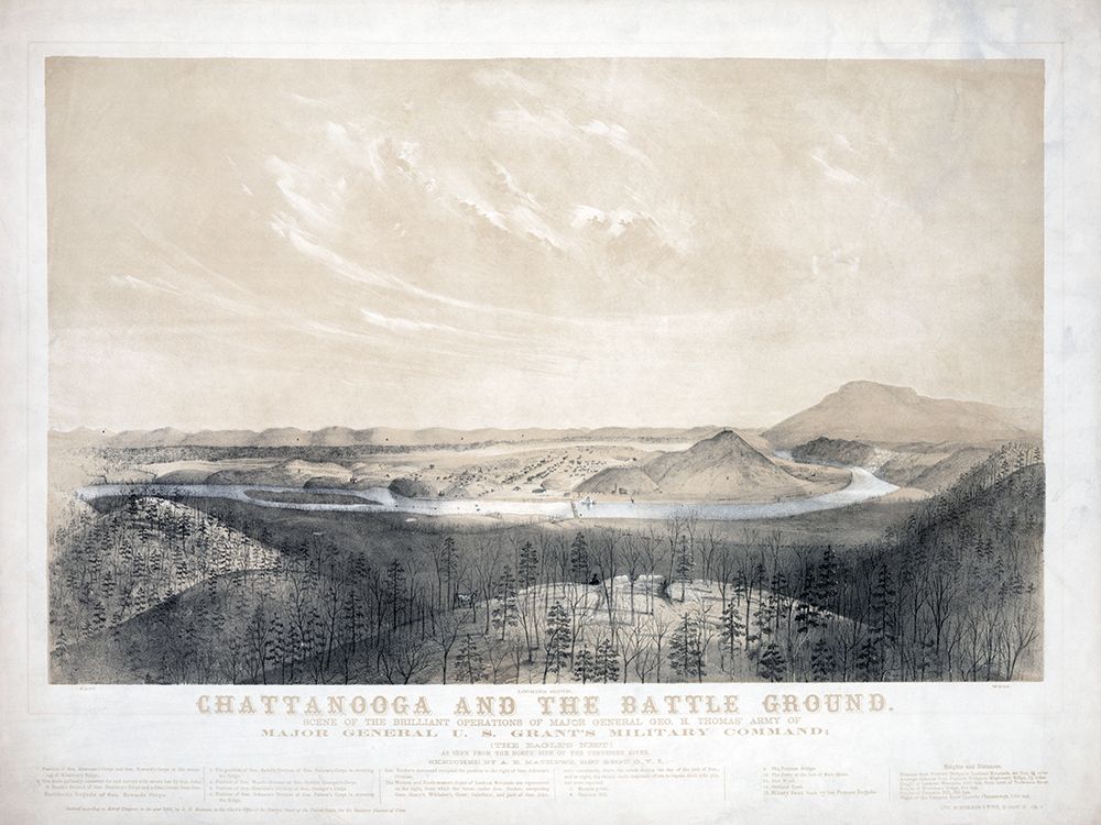Chattanooga and the Battleground art print by Rachel Lee for $57.95 CAD