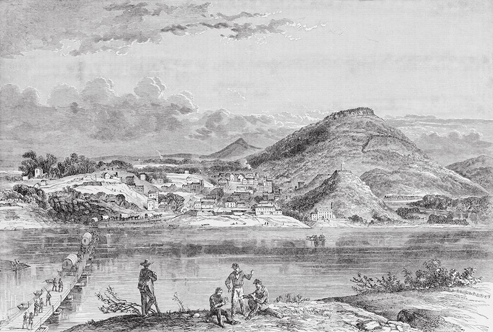 Chattanooga from North Bank of River 1894 art print by Rachel Lee for $57.95 CAD