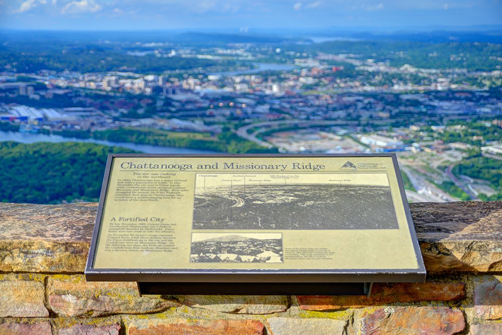 Chattanooga Missionary Ridge Plaque art print by Rachel Lee for $57.95 CAD
