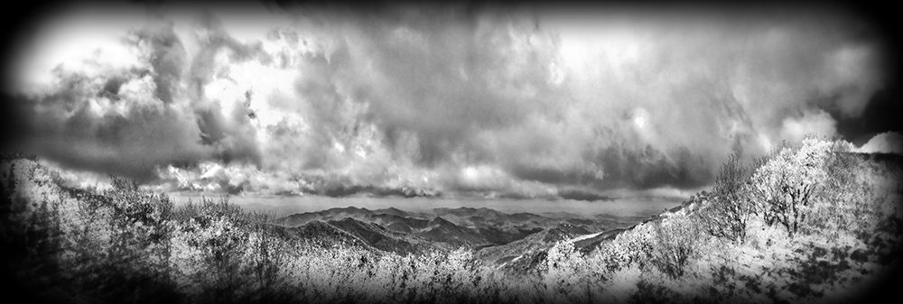 Cherohala Pano BW Holga art print by Rachel Lee for $57.95 CAD
