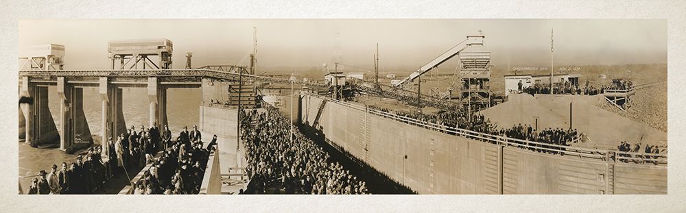 Chickamauga Dam 1938 art print by Rachel Lee for $57.95 CAD